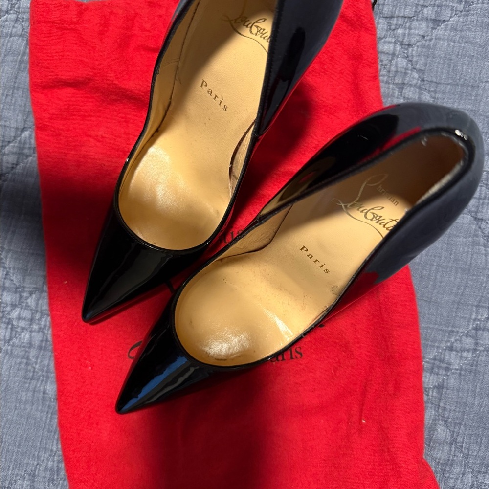 Christian Louboutin Black Patent Heels
